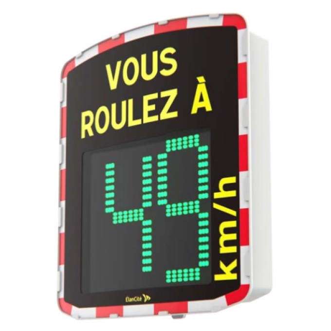 Panou radar indicare viteza alimentare hibrida si afisaj fata vesela/ trista 